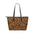 Orange Leopard Print Leather Tote Large - $64.99 Free