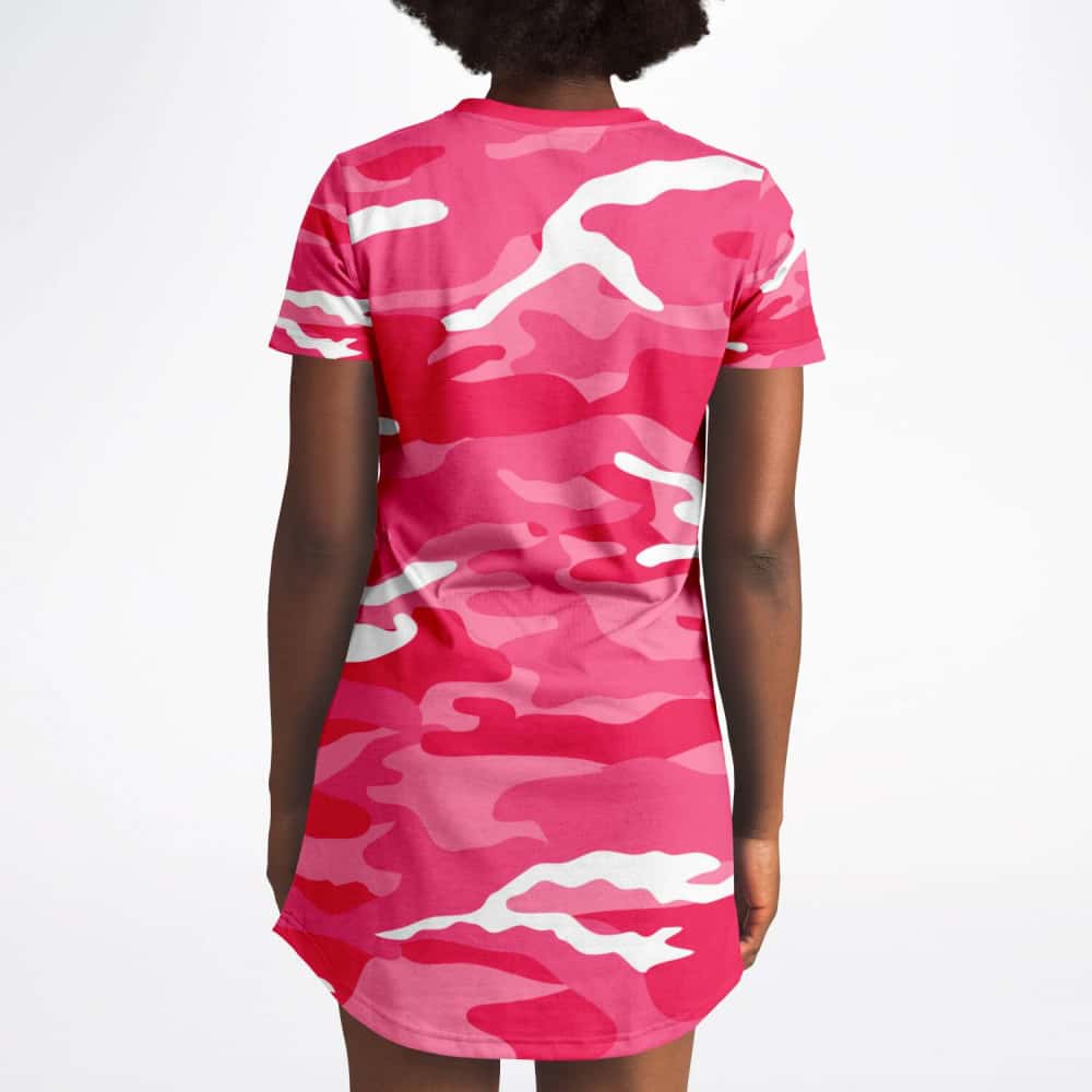 Pink and White Camo T - Shirt Dress - $39.99 Free Shipping