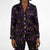 Purple Flowers Satin Pajamas - $84.99 Free Shipping