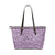 Purple Leopard Print Vegan Leather Tote Bag Large - $64.99