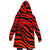 Red and Orange Zebra Microfleece Cloak - $119.99 Free