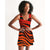 Red and Orange Zebra Racerback Dress - $56.99 Free Shipping