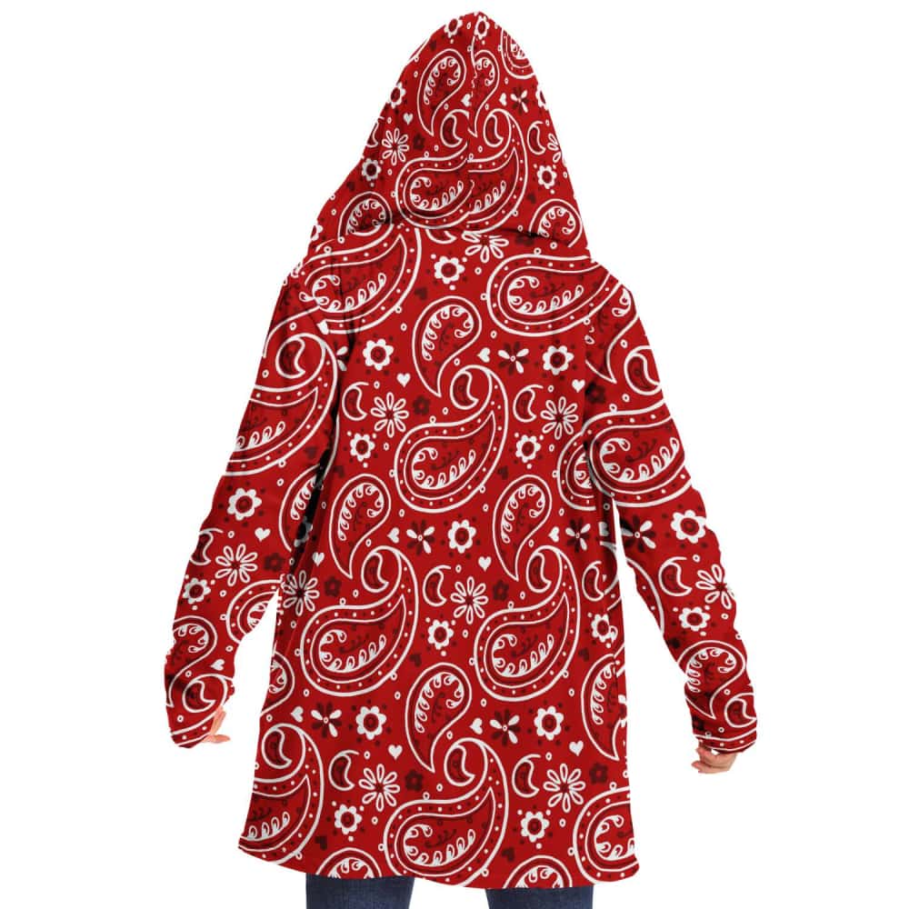 Red Bandana Microfleece Cloak - $119.99 Free Shipping
