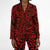 Red Leopard Print Satin Pajamas - $89.99 Free Shipping