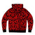 Red Snakeskin Pattern Microfleece Zip Hoodie - $94.99 Free