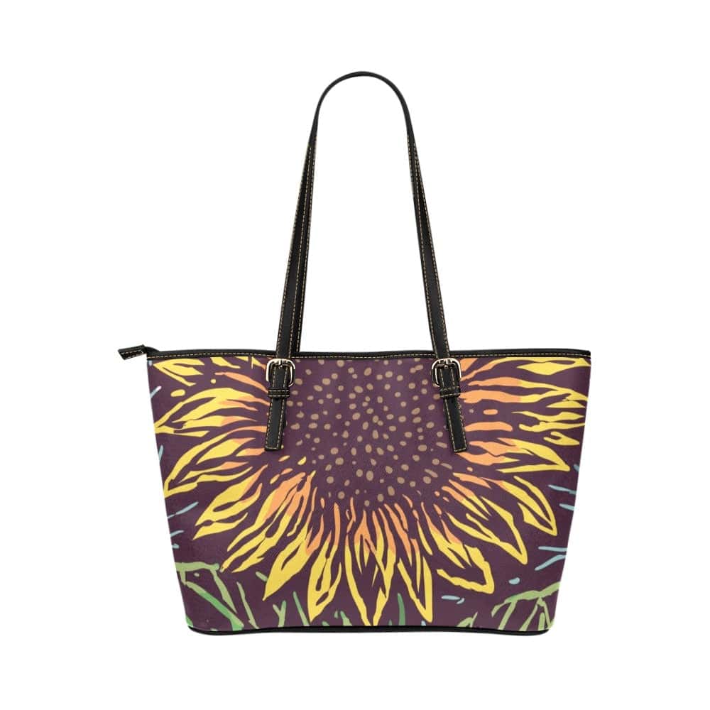 Sunflowers Vegan Leather Tote Bag Large - $64.99 Free