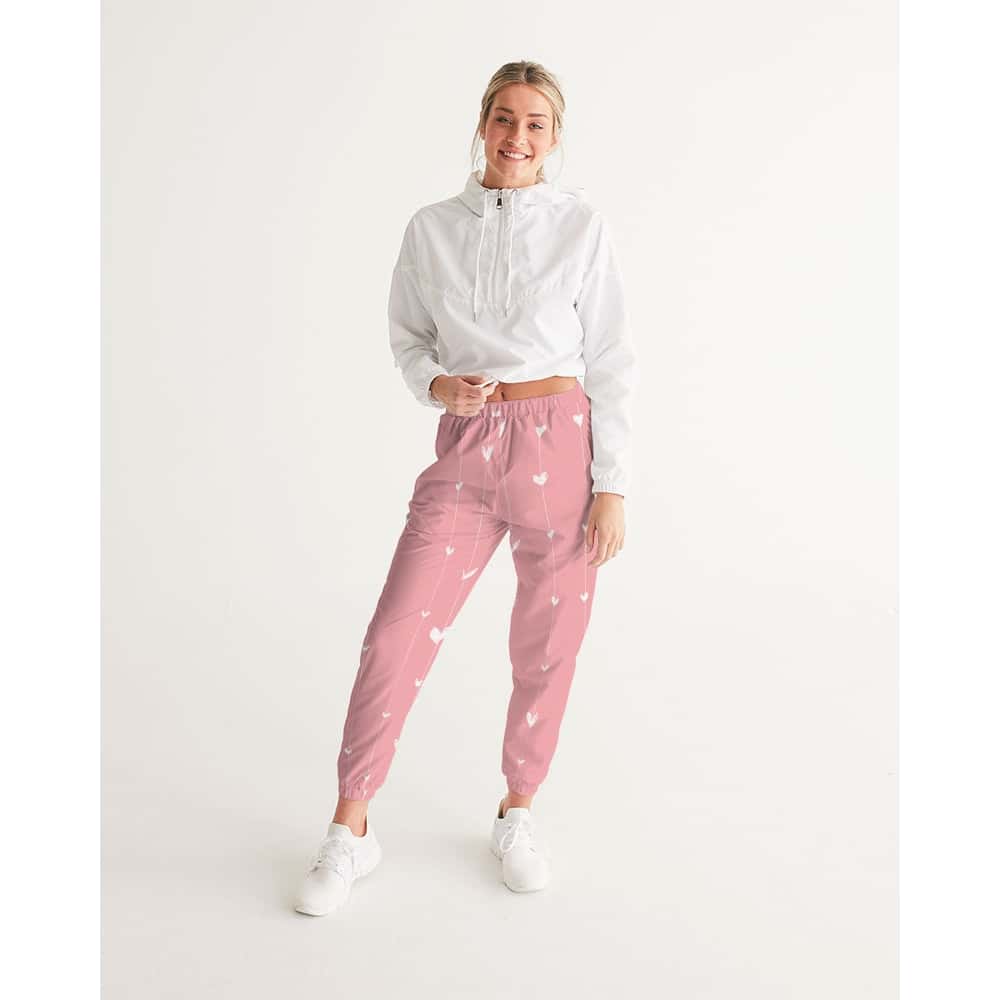 White Hearts Track Pants - $64.99 Free Shipping