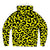 Yellow Leopard Print Microfleece Zip Hoodie - $94.99 Free