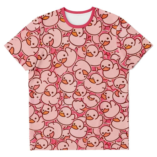 Pink Duck Crowd T Shirt