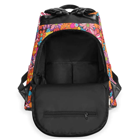 70s Flowers PU Anti-theft Backpack - $74.99 - Free Shipping