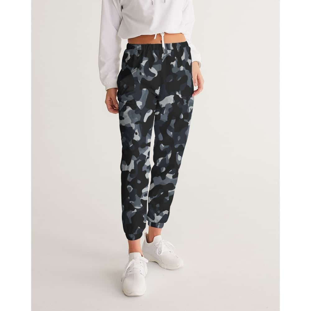 Black and Grey Camo Track Pants - $64.99 - Free Shipping