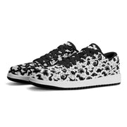 Black and White Dino Low-Top Sneakers