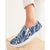 Blue and Cream Slip-On Canvas Shoes - $64.99 - Free Shipping
