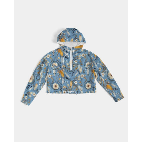 Blue Dreams Cropped Windbreaker - Free Shipping