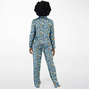 Blue Dreams Satin Pajamas