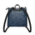 Blue Leopard Print PU Leather Backpack Purse - $64.99