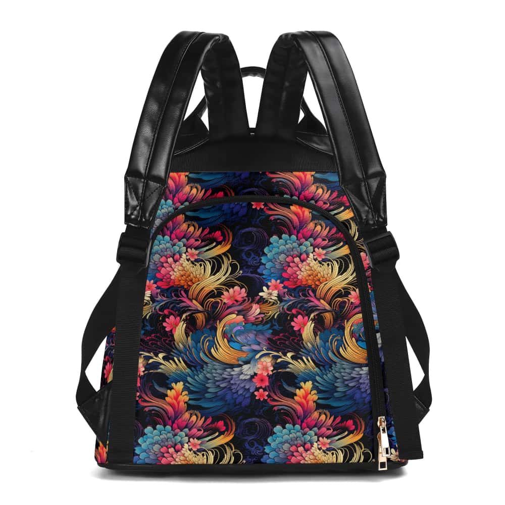 Boho Flowers PU Anti-theft Backpack - $74.99 - Free Shipping