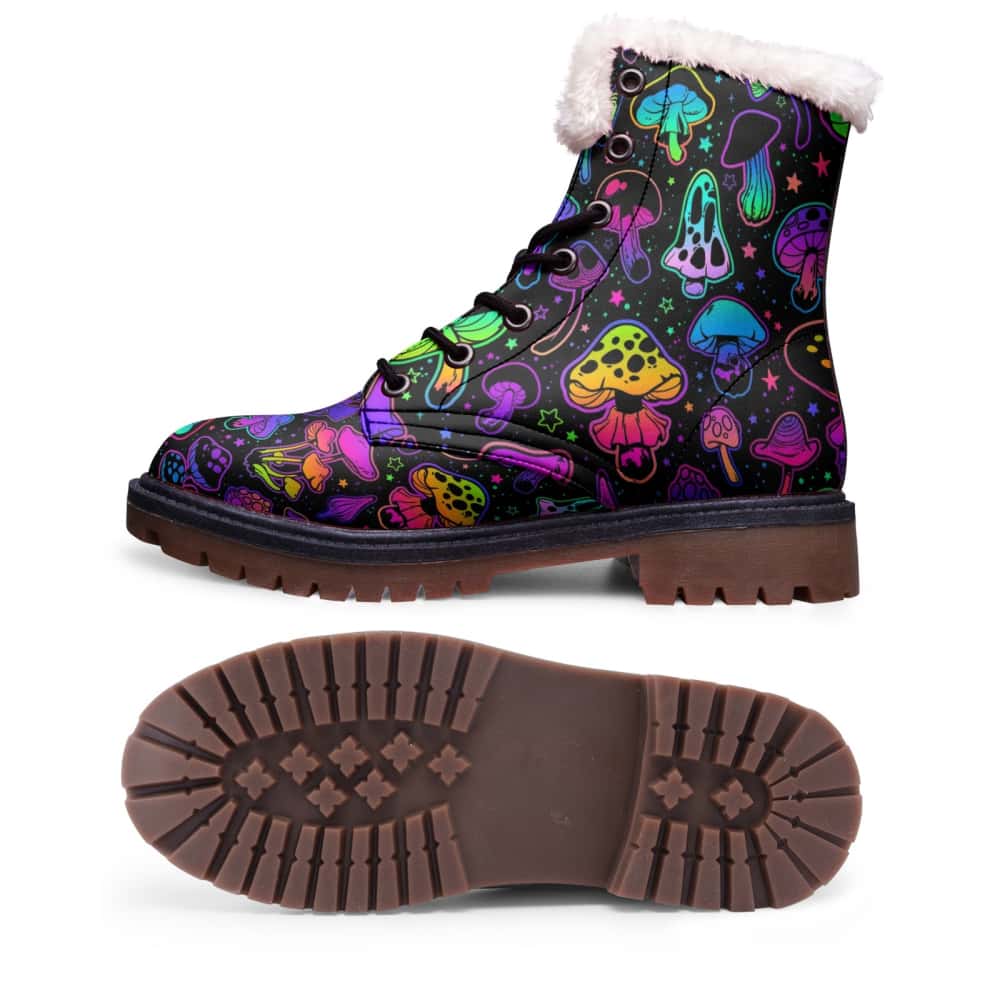 Bright Mushroom Fur Chukka Boots - $119.99 - Free Shipping