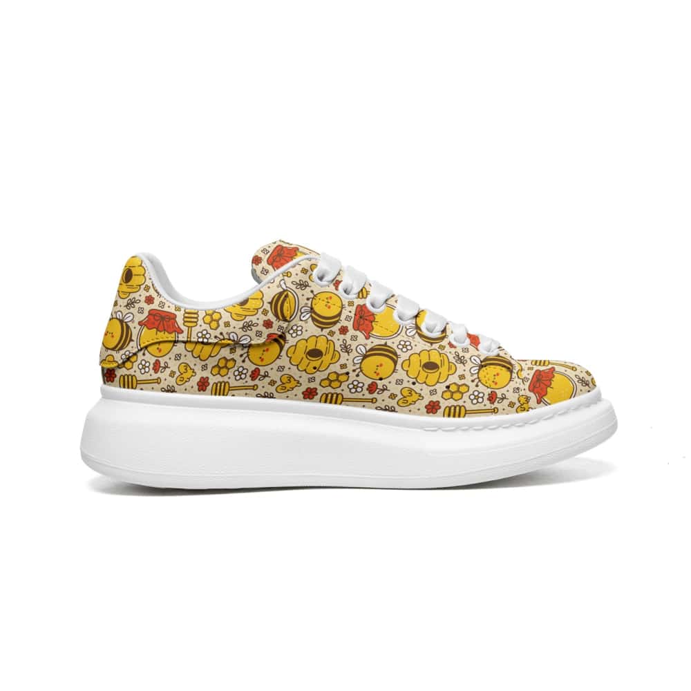 Bumblebees and Honeycombs Oversized Sneakers