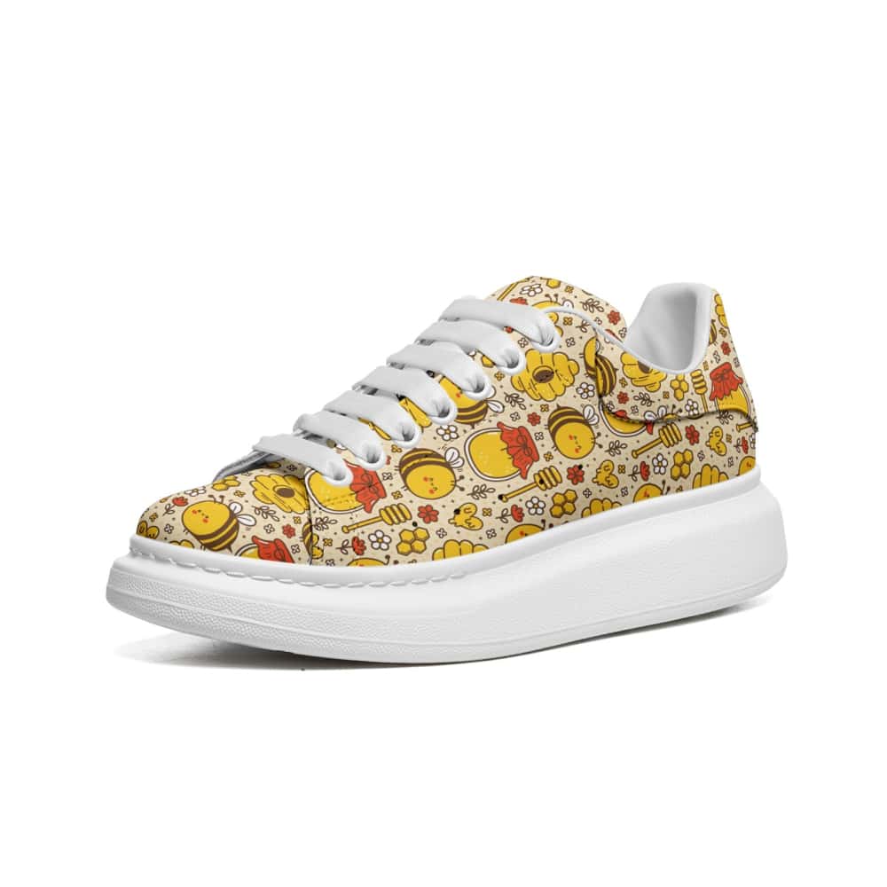 Bumblebees and Honeycombs Oversized Sneakers