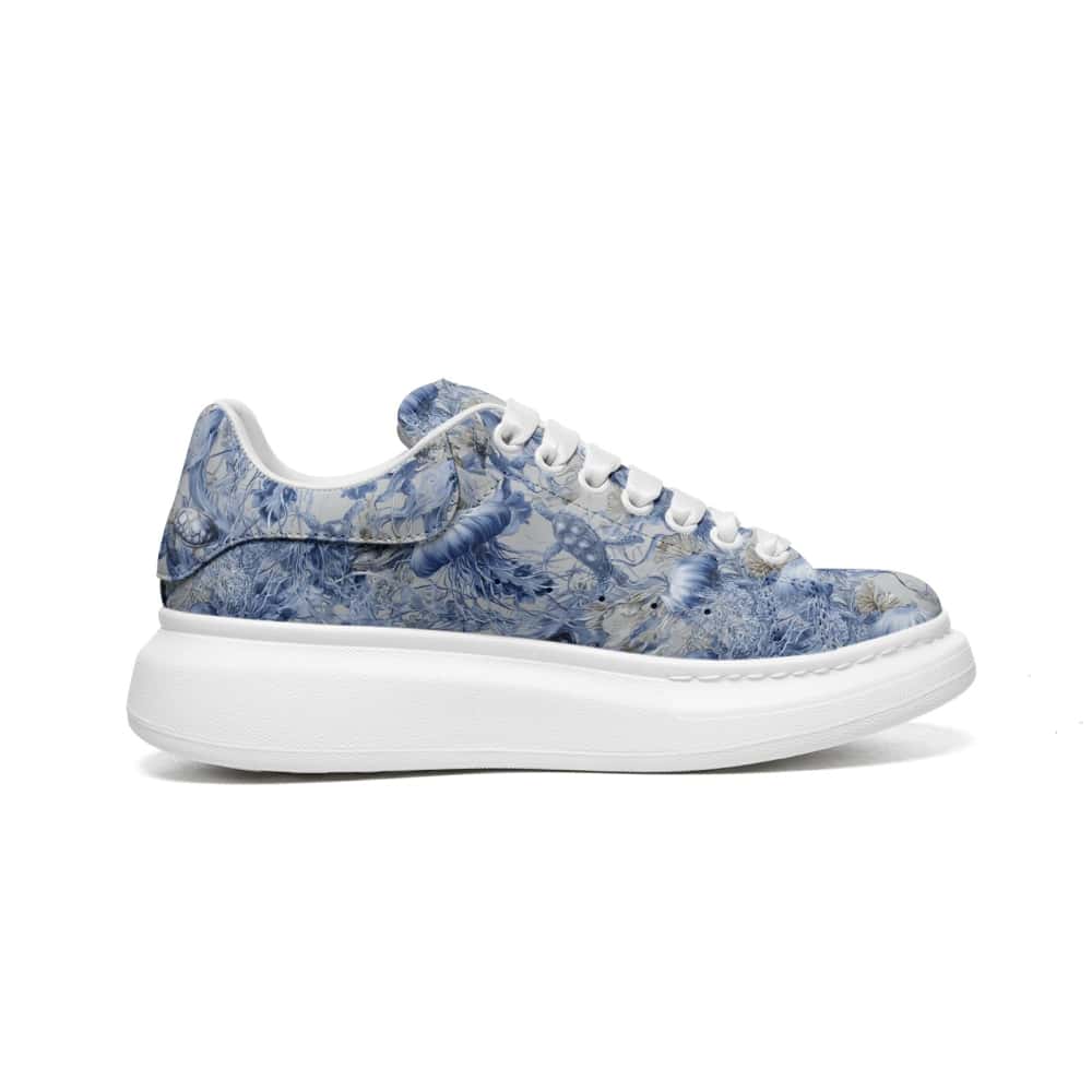 Calm Marine Whispers Oversized Sneakers