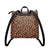 Cantaloupe Leopard PU Leather Backpack Purse - $64.99