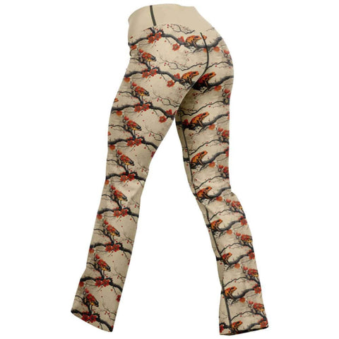 Cherry Frog Flare Leggings - Free Shipping