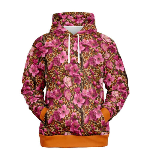 Cherry Pop Leopard Fashion Pullover Hoodie