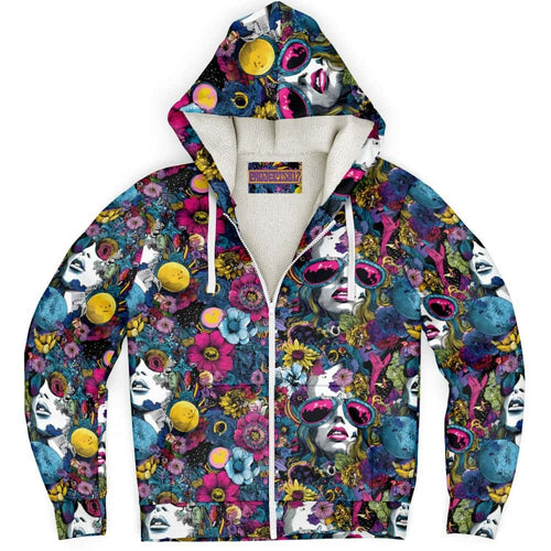 Cosmic Bloom Microfleece Hoodie