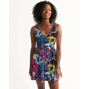 Cosmic Bloom Skater Dress