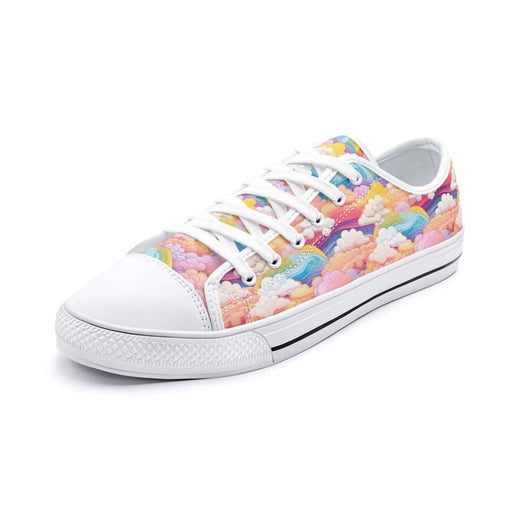 Cotton Candy Skies Low Top Canvas Shoes