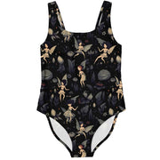 Dark Meadow Fairies One-Piece Swimsuit
