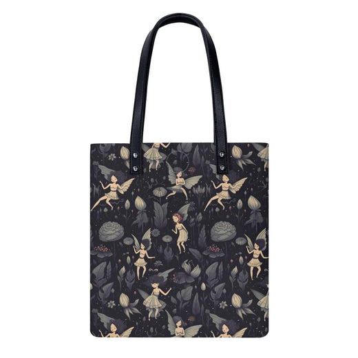 Dark Meadow Fairies PU Leather Shoulder Bag