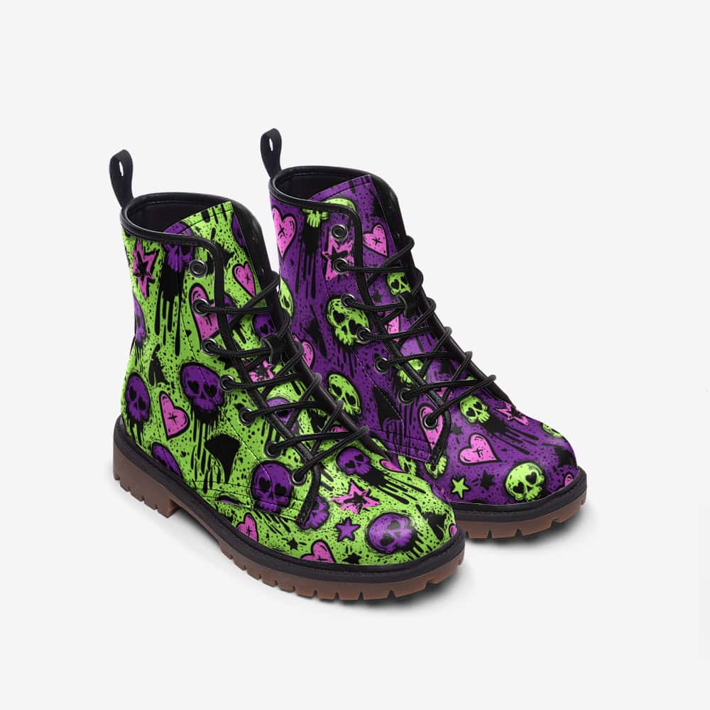 Mismatched Vegan Leather Boots | Ethical Style