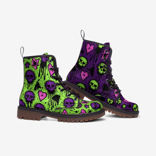 Dead In Love Mismatch Vegan Leather Boots