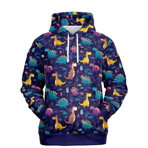 Dino Drizzle Day Fashion Pullover Hoodie