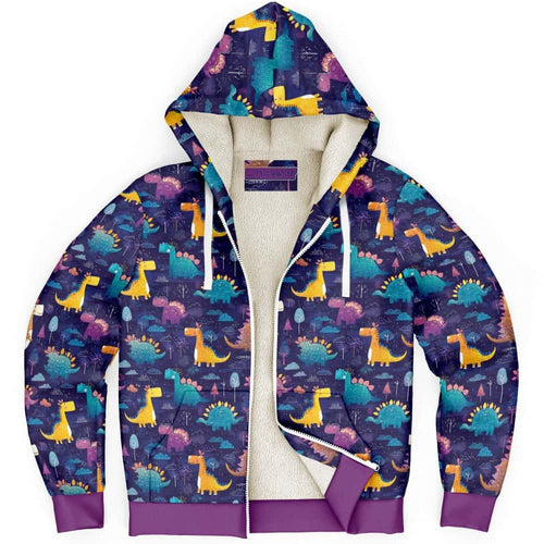 Dino Drizzle Day Microfleece Hoodie
