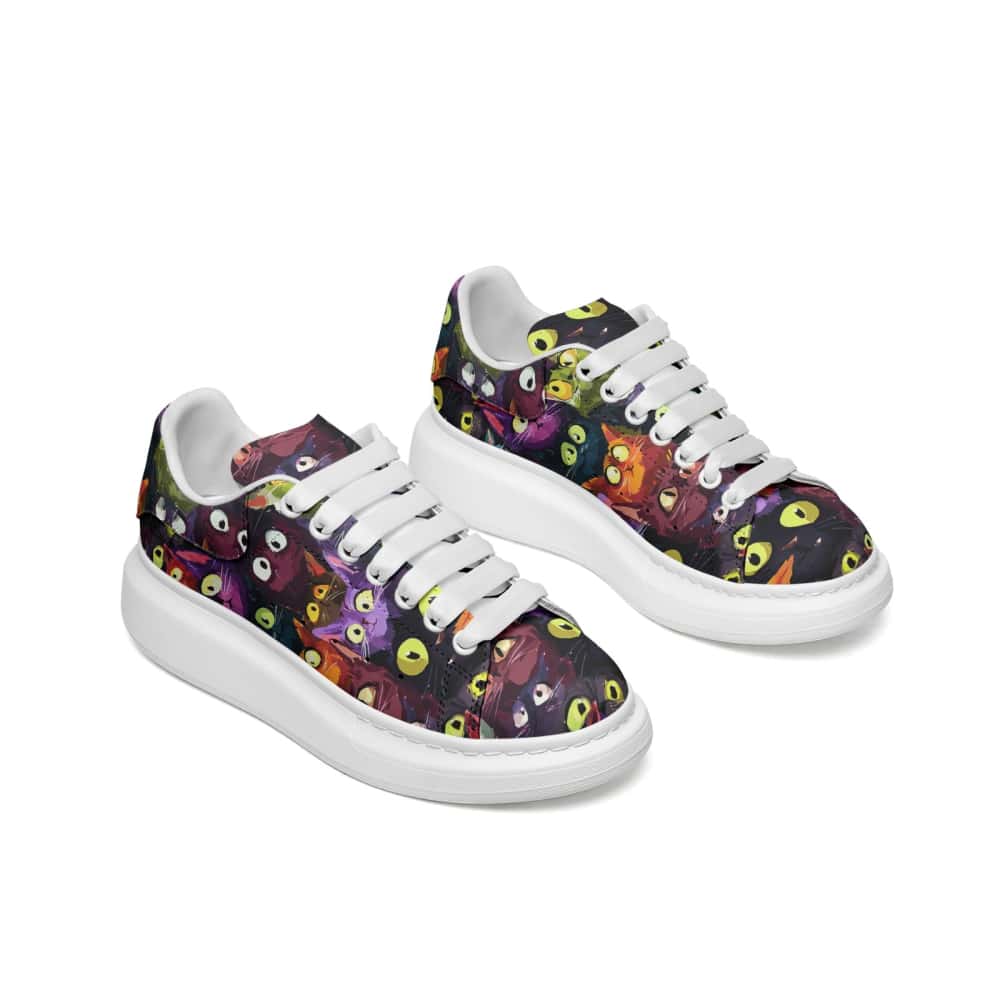 Low-Top Oversized Vegan Leather Sneakers | Ethical Style