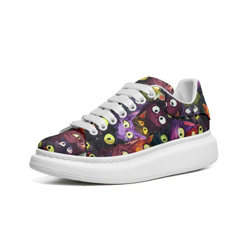 Low-Top Oversized Vegan Leather Sneakers | Ethical Style