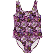 Floral Frenzy Zebra One-Piece Swimsuit