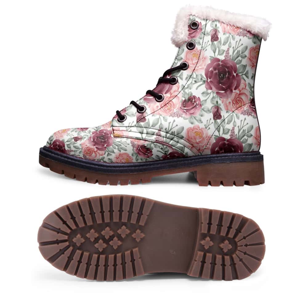 Floral Fur Chukka Boots - $119.99 - Free Shipping