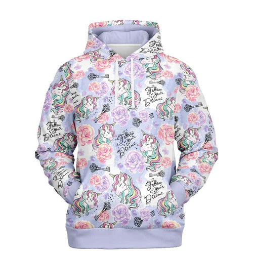 Follow Your Dreams Unicorn Fashion Pullover Hoodie