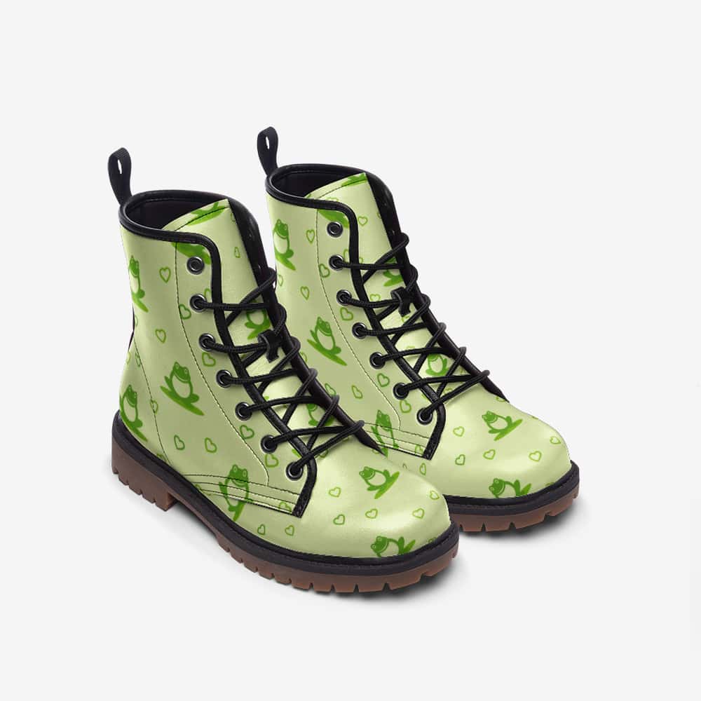 Frogs and Hearts Vegan Leather Boots - $99.99 - Free