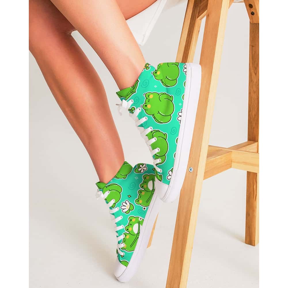 Funny Frogs Hightop Canvas Shoes - $74.99 - Free Shipping