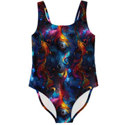 Galaxy Flame Unicorn One Piece Swimsuit