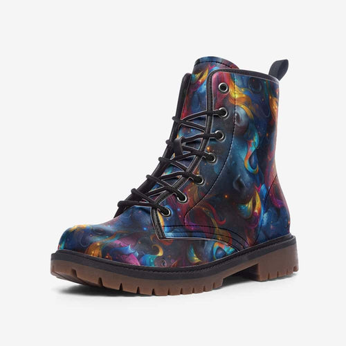 Galaxy Flame Unicorn Vegan Leather Boots