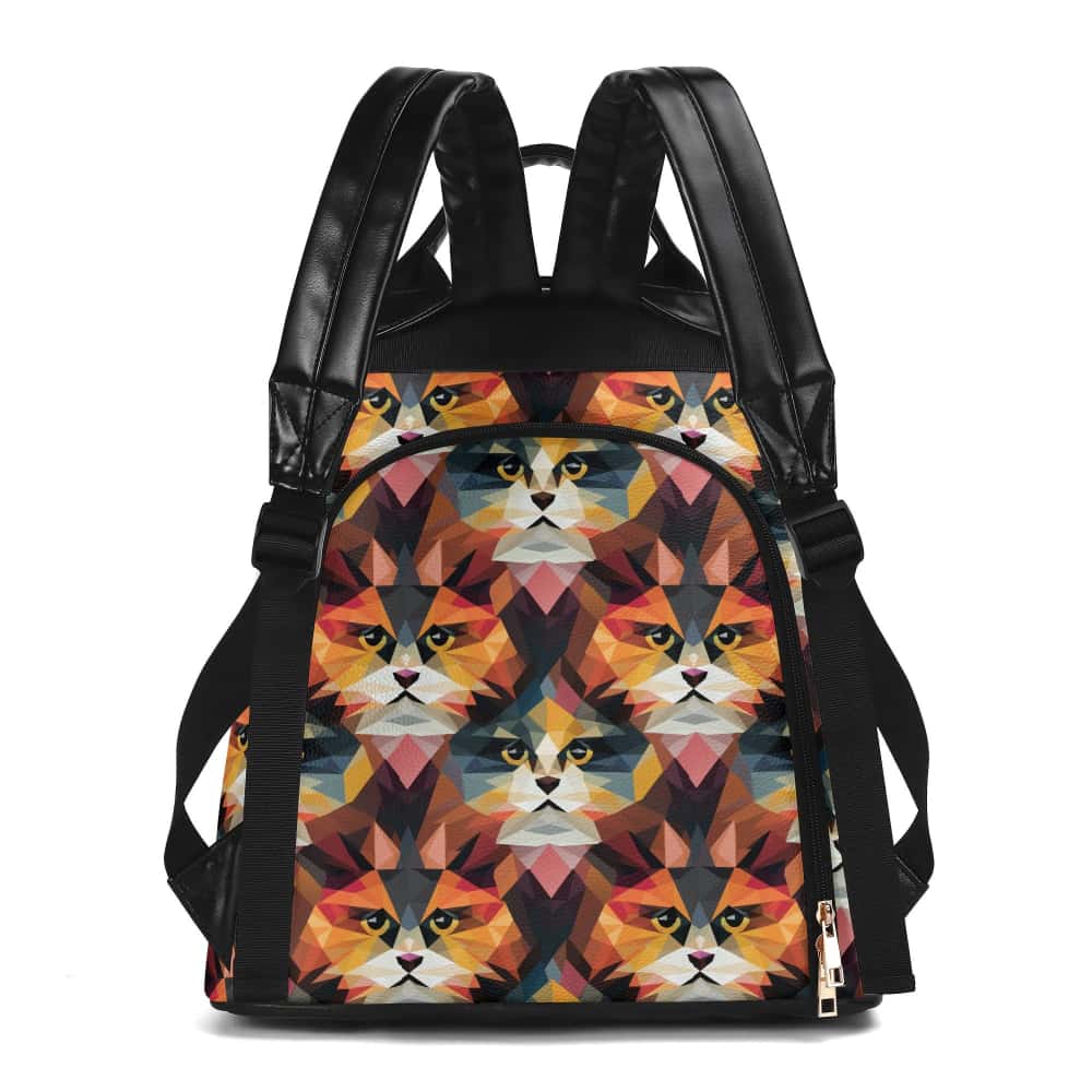 Geo Cat PU Anti-theft Backpack - $74.99 - Free Shipping