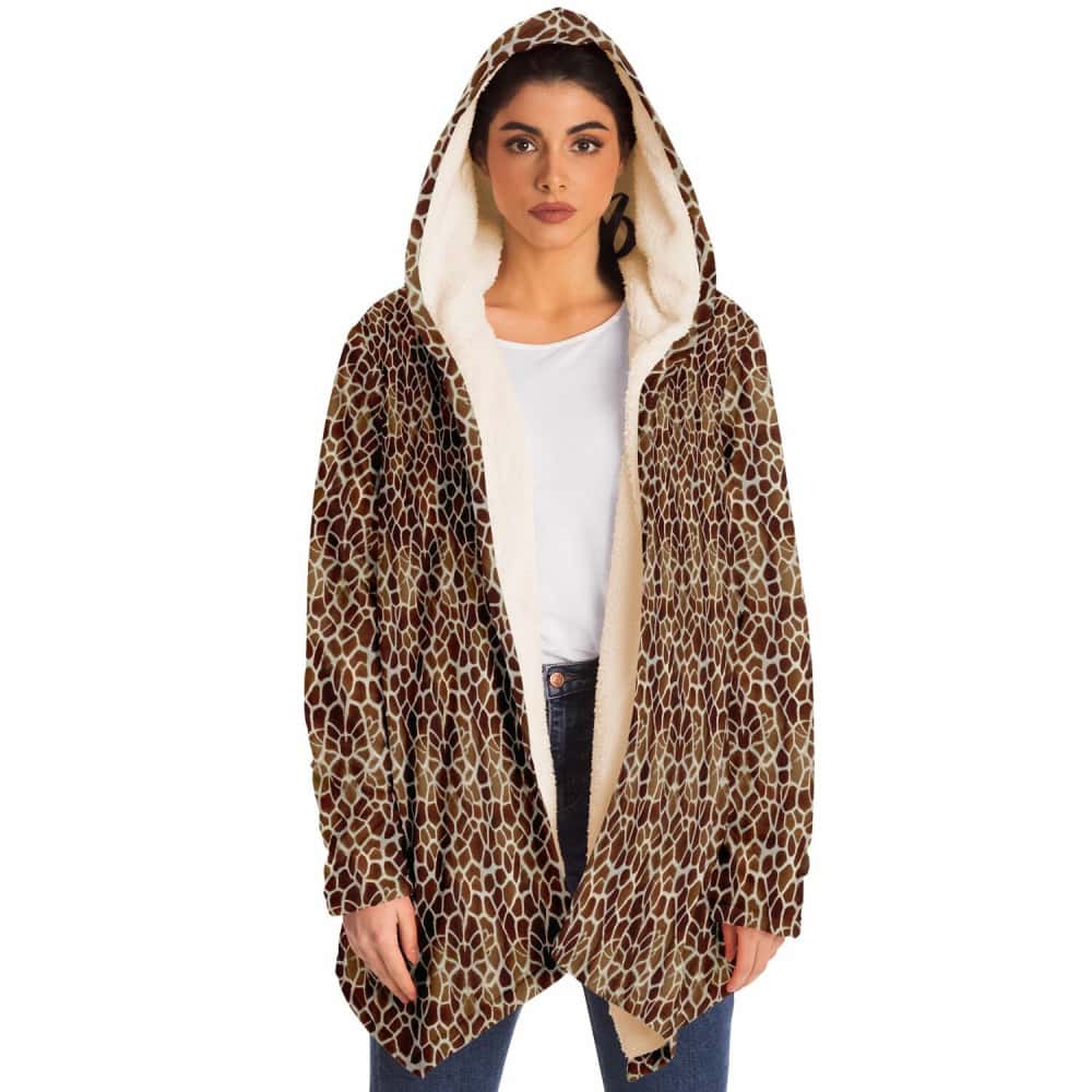 Giraffe Microfleece Cloak – Earthy Luxe Edition
