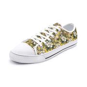 Golden Bloom Leopard Low Top Canvas Shoes