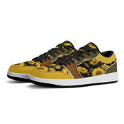 Golden Sunflower Luxe Low-Top Sneakers